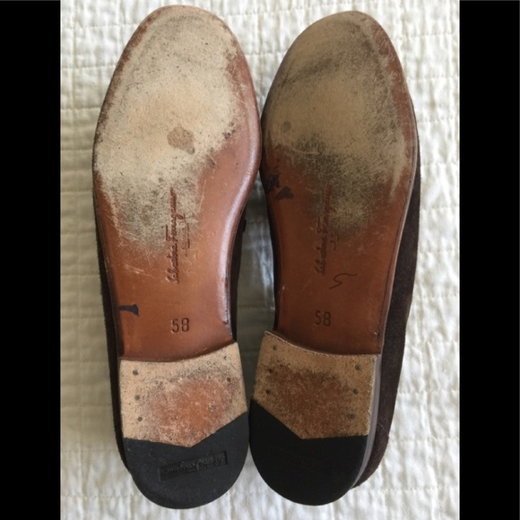 EUC Salvatore Ferragamo Sport brown suede loafer - Picture 4 of 11